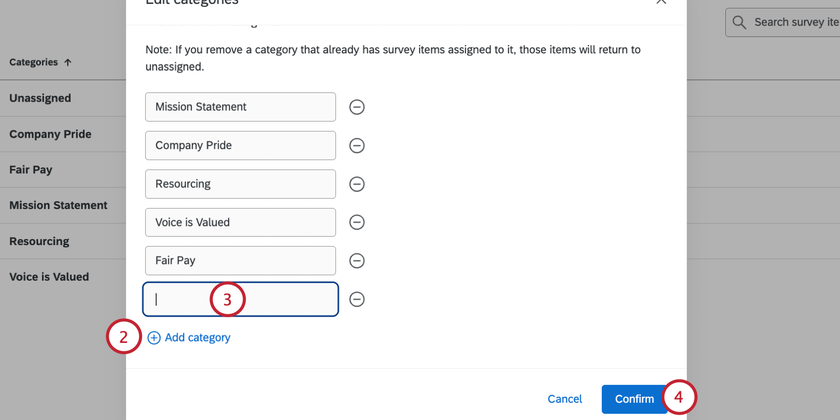 adding categories