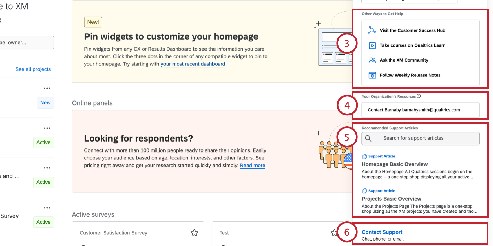 viewing additional resources in the help window