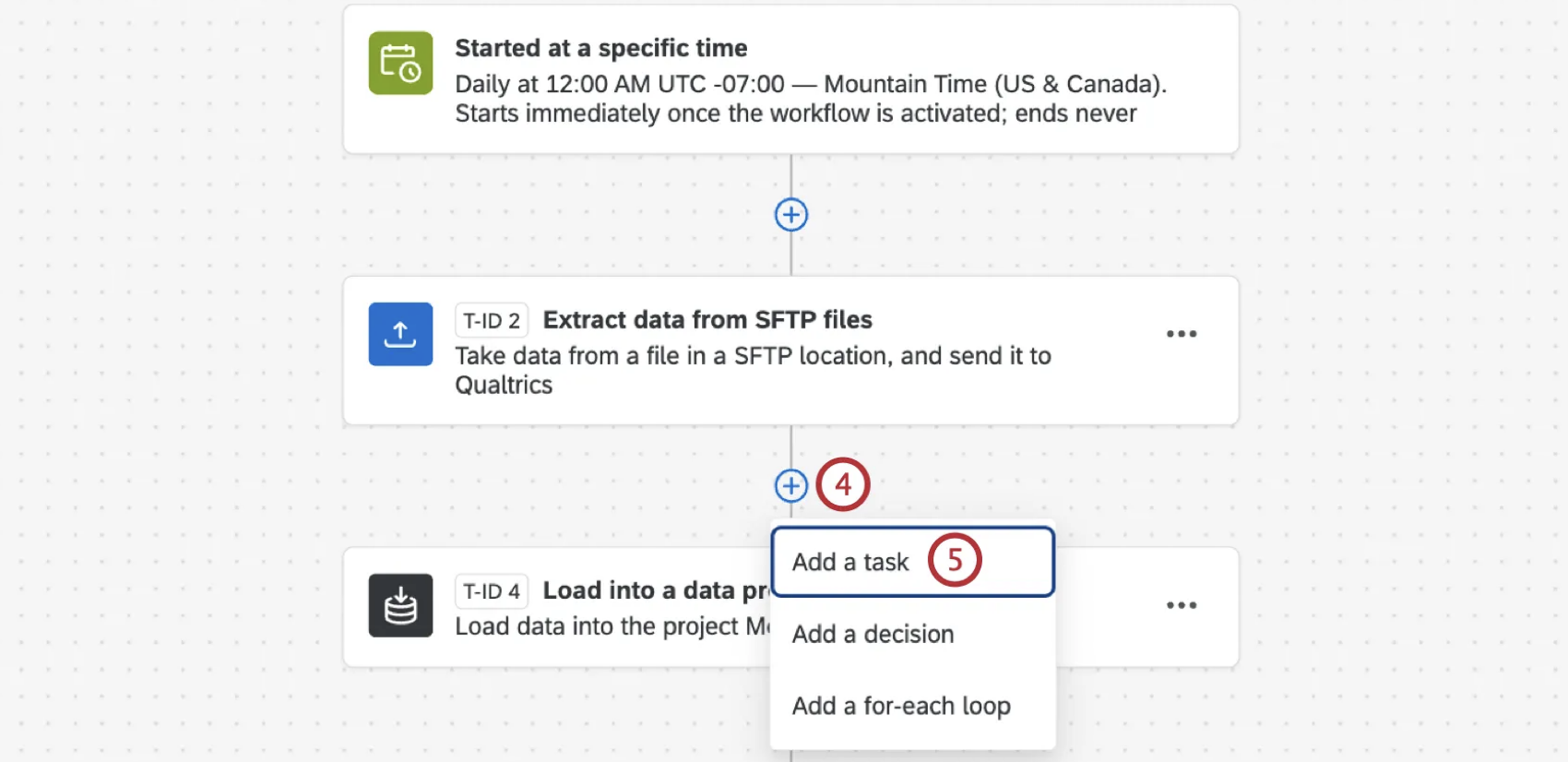 adding a task in between the extractor and loader tasks