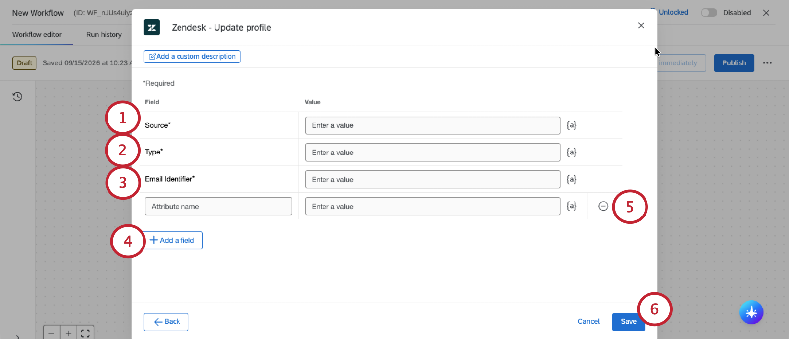 update profile modal