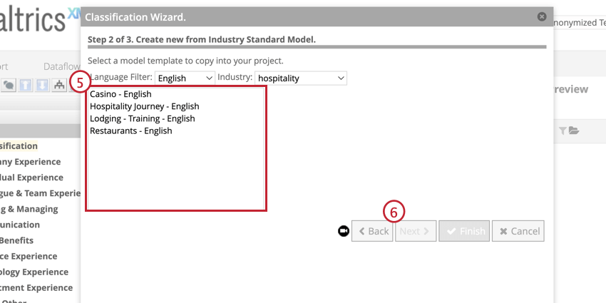 Industry standard model options