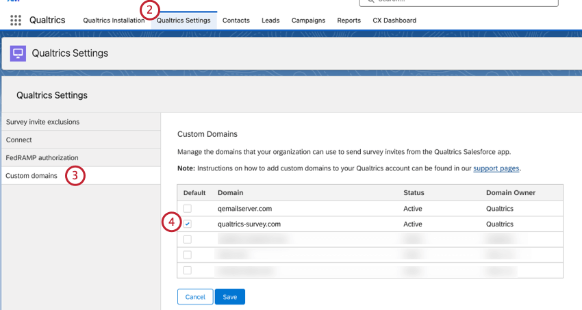 Configurações de domínio personalizado no Salesforce
