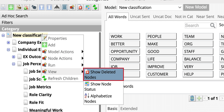 Show deleted nodes