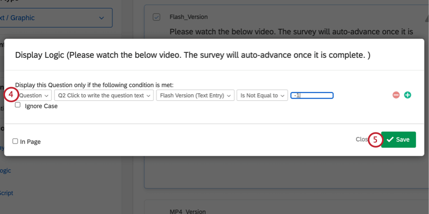 création de la logique de lecture de la vidéo flash