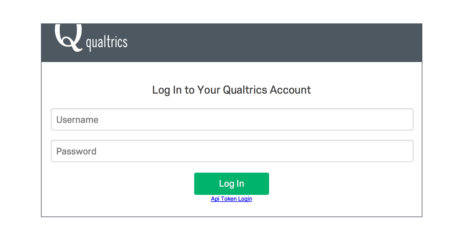 Tableau login screen
