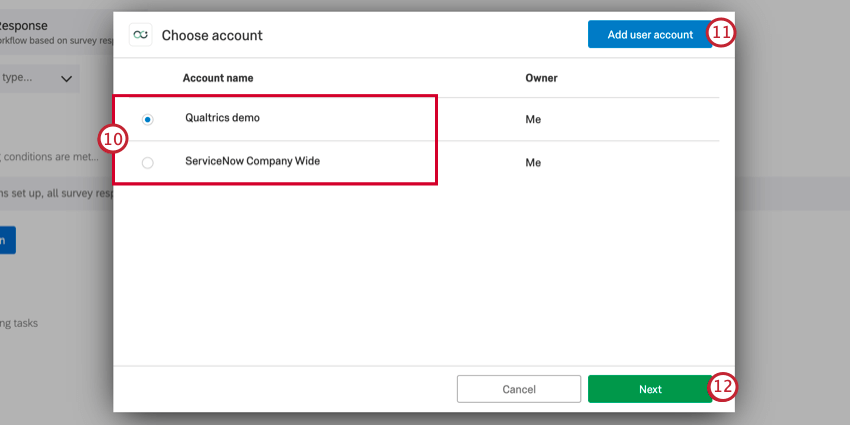 choosing a servicenow account