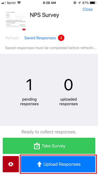 image du bouton des réponses au téléchargement
