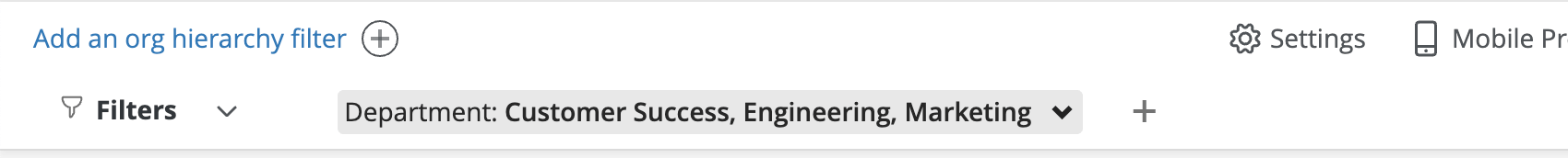 image of a locked filter on a cx dashboard