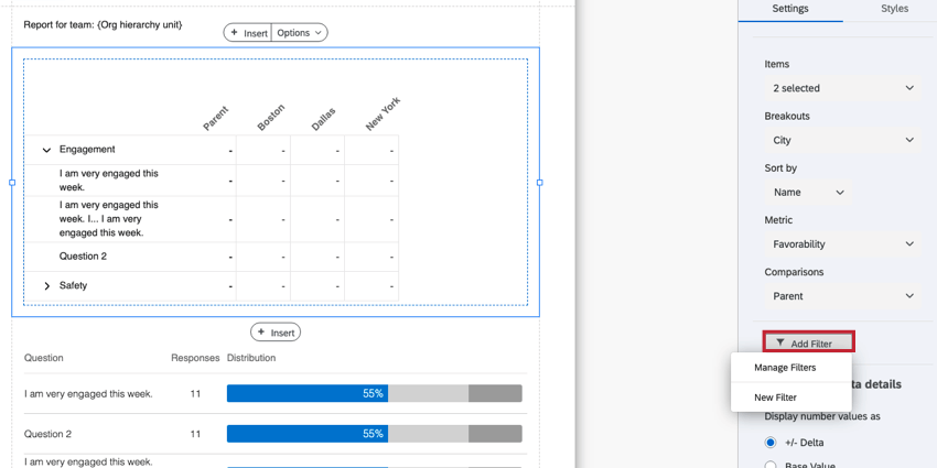 modification du widget et ajout dun filtre
