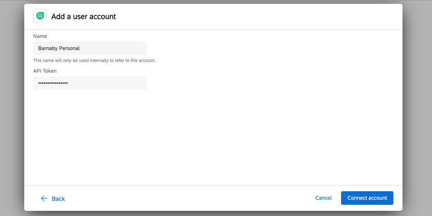 adicionar uma conta do freshdesk