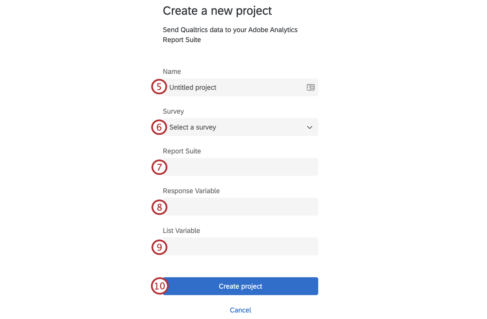 naming adobe workflow in qualtrics