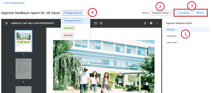approving the report