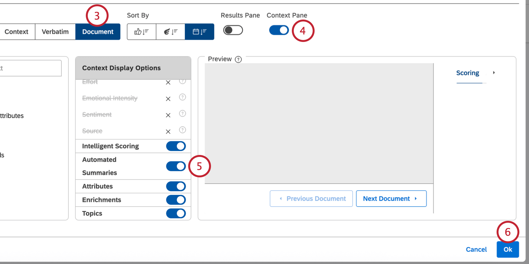 enabling automated summaries in the widget
