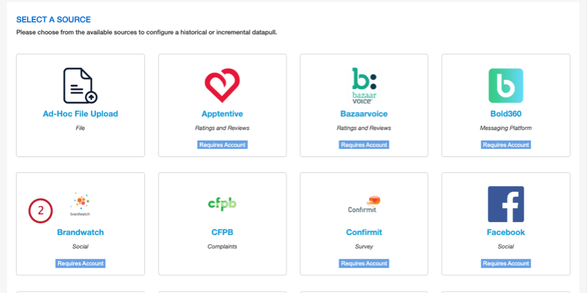 Liste der Connector-Stellenintegrationen, einschließlich Brandwatch