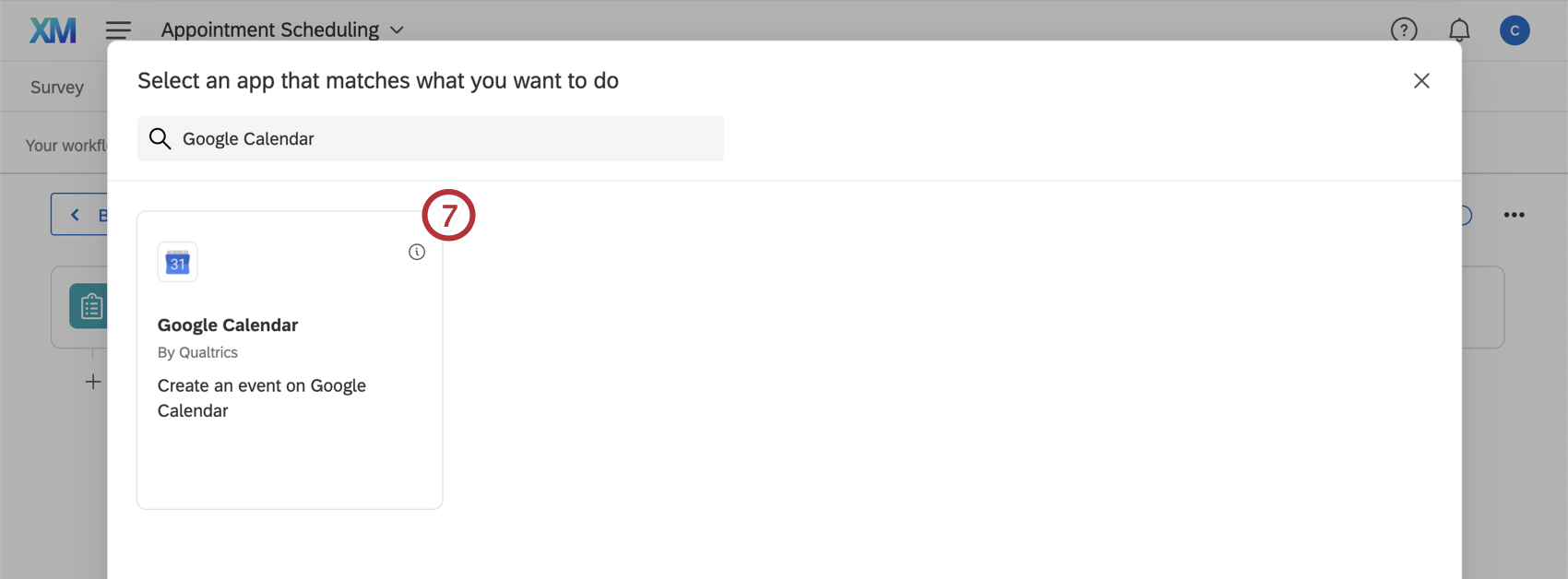 scelta dellattività di google calendar