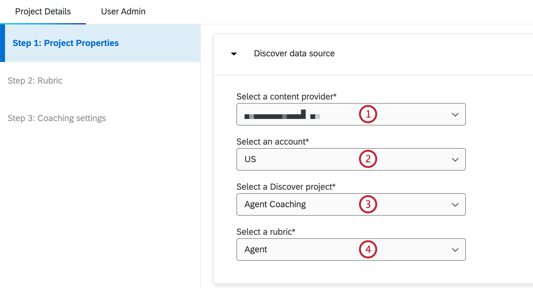 schritte zur konfigurierung der datenquelle discover für ihr coaching-empfehlungsprojekt