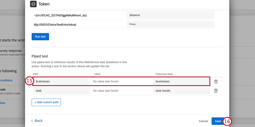 a path for businesses in the piped text section to use in the future code task