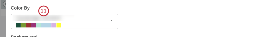 Select the color palette for the map.
