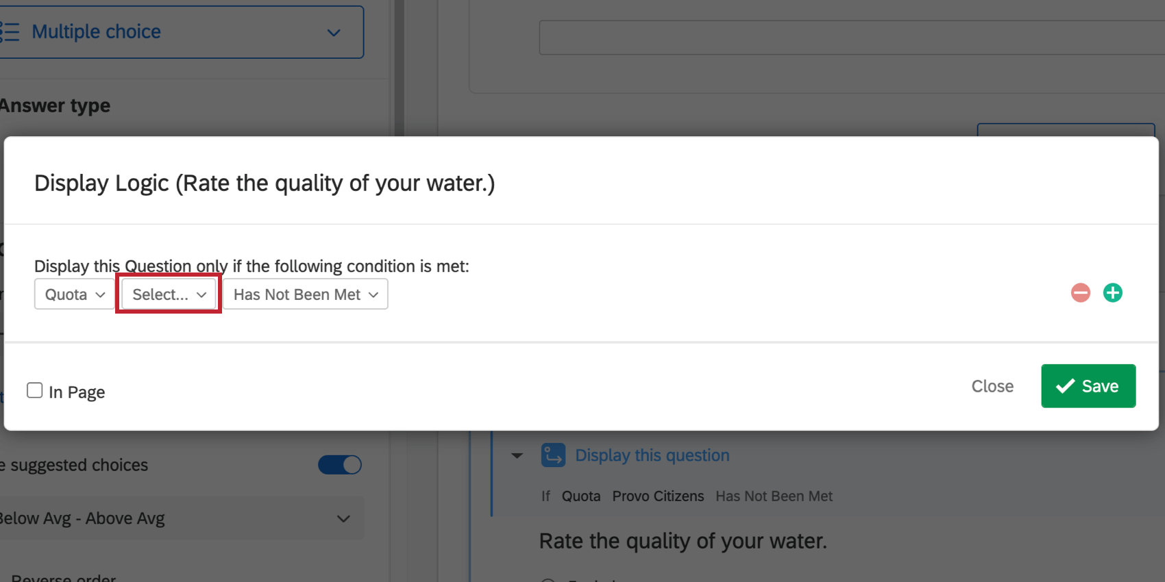 What logic looks like when a quota has been deleted