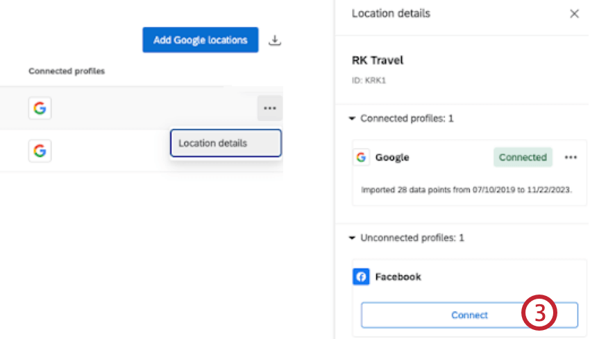 connect facebook
