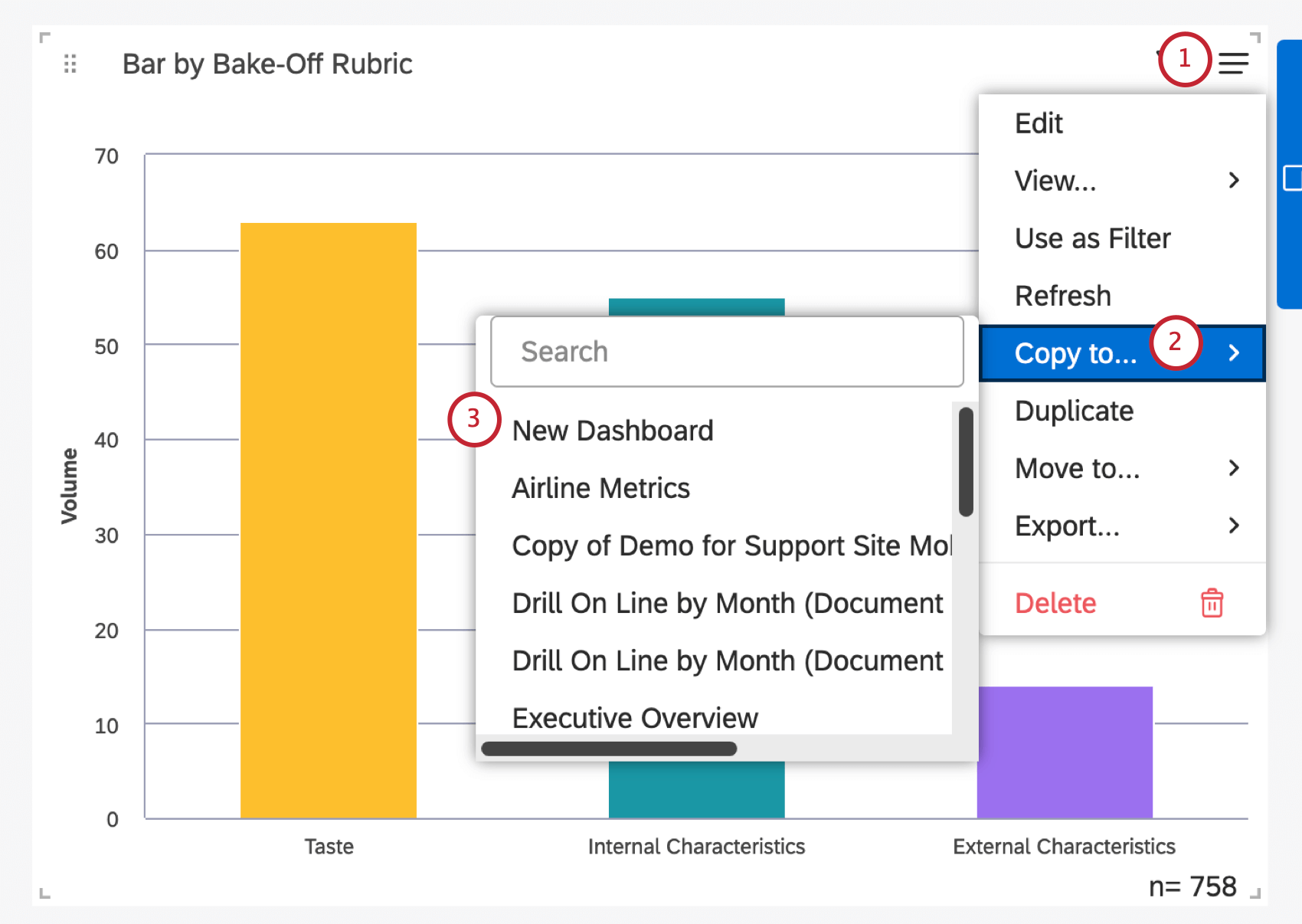 copying a widget to another dashboard