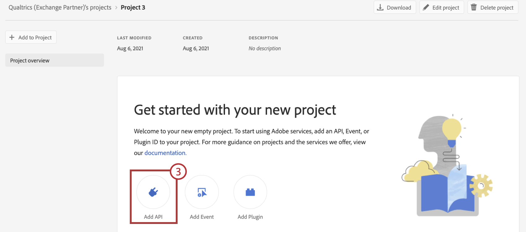 creating a project in adobe