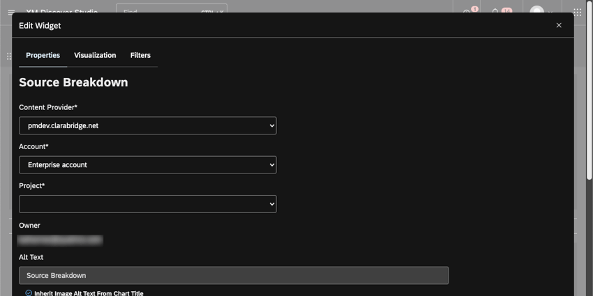 Widget bearbeiten