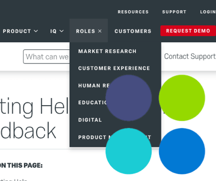 The Qualtrics logo is overlapping with a dropdown menu