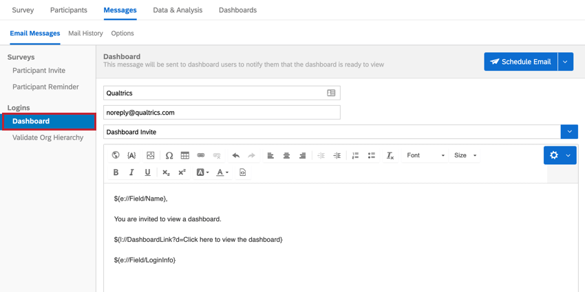den Dashboard