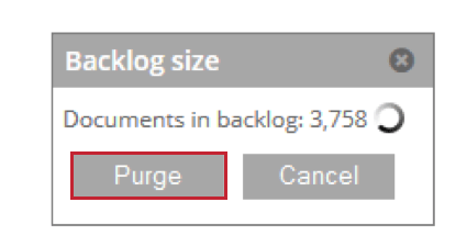 Le bouton Purge