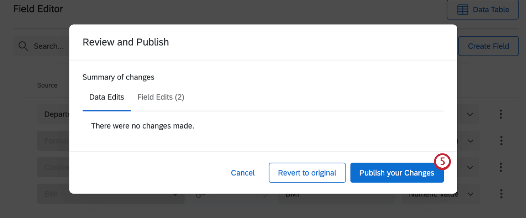 publier vos modifications