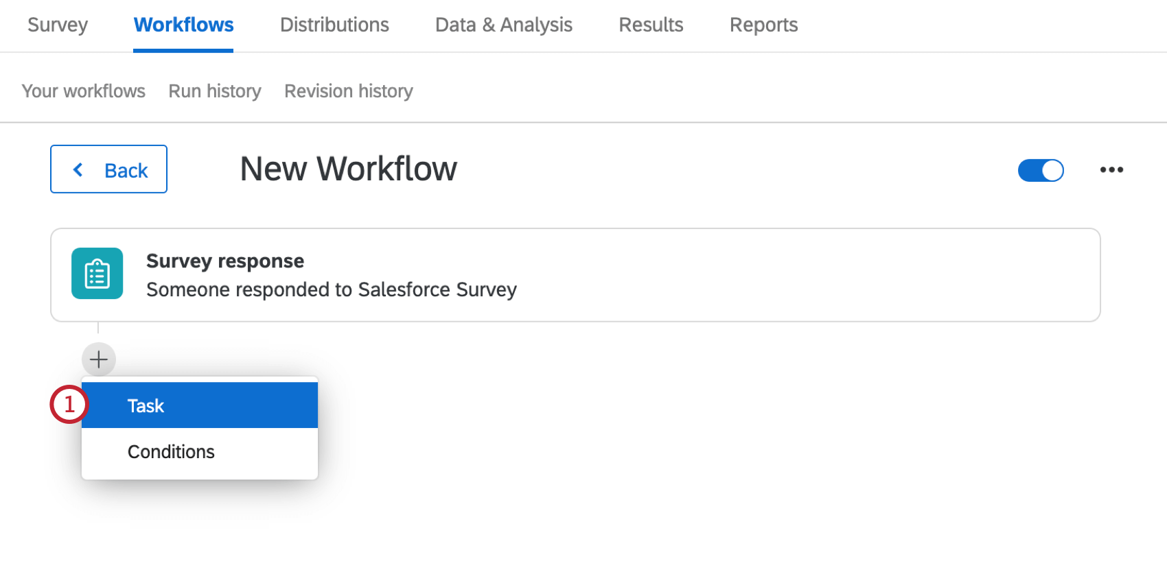 adding a task to a workflow