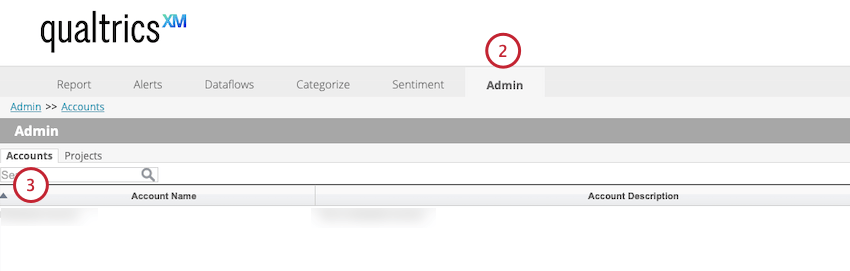 scheda admin del designer
