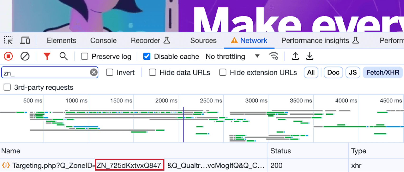 vistas de página dentro de la pestaña de desarrollador