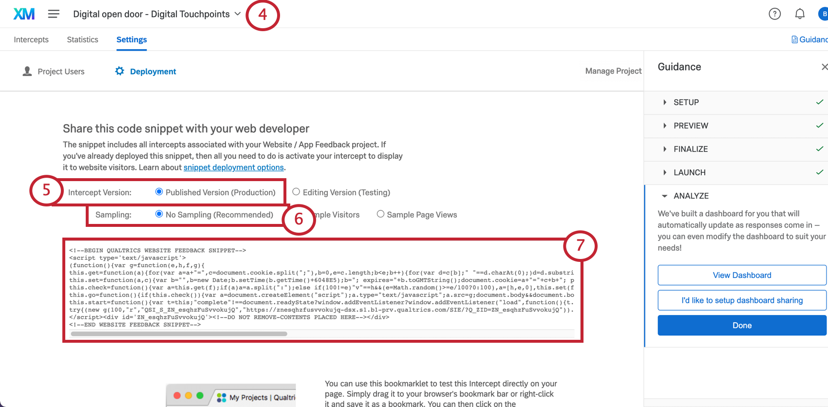 retrieving the code snippet