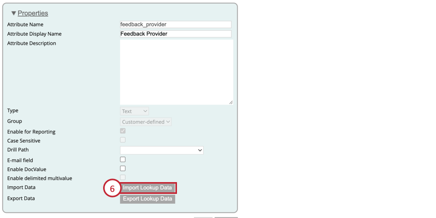haciendo clic en importar datos de búsqueda