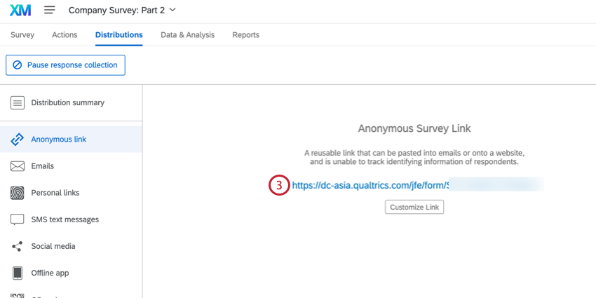 copie du lien anonyme depuis longlet distributions