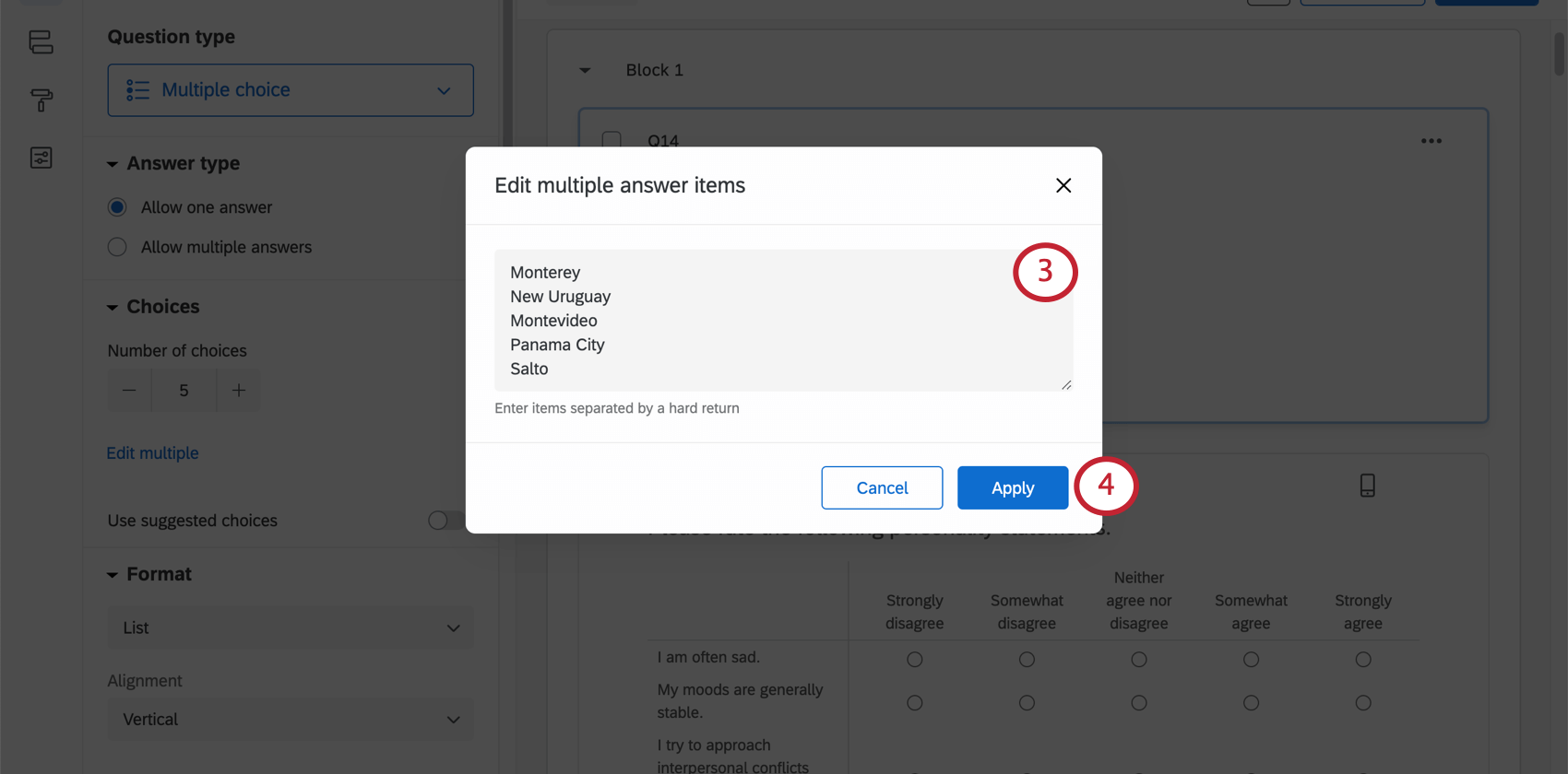 オプションを一覧表示できる新しいウィンドウが開きます。ウィンドウの右下には、「適用 &amp 」、「キャンセル」のボタンがあります。
