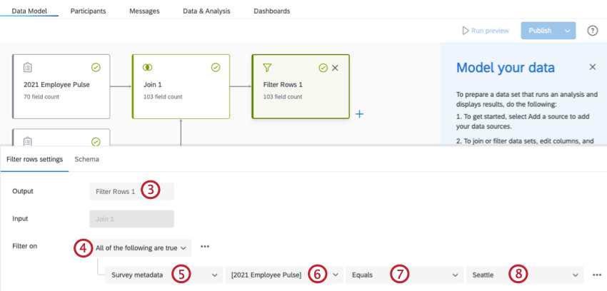 Filtrar filas en un modelo de datos
