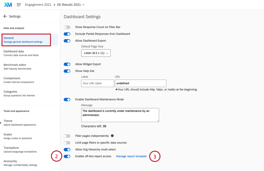 ativar um modelo de relatório