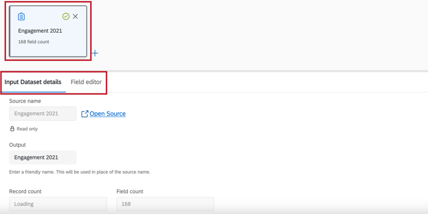 haciendo clic en una fuente de datos para editarla