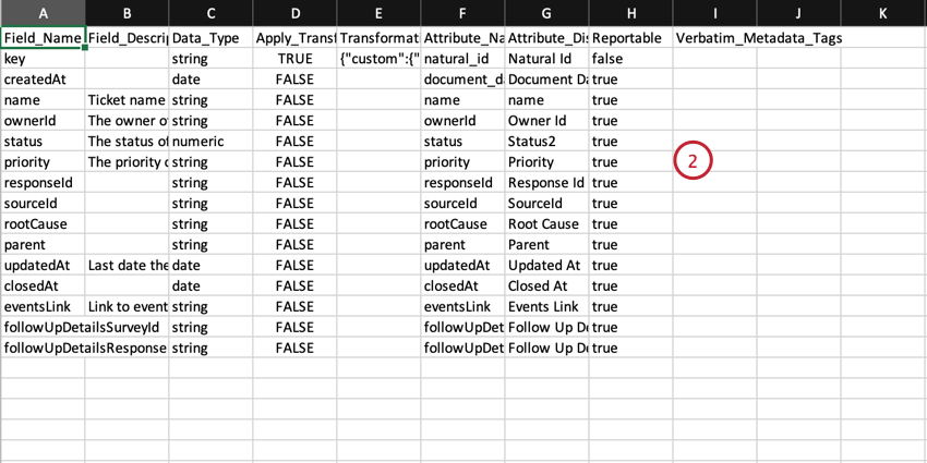 Edición de un archivo de mapeo de datos
