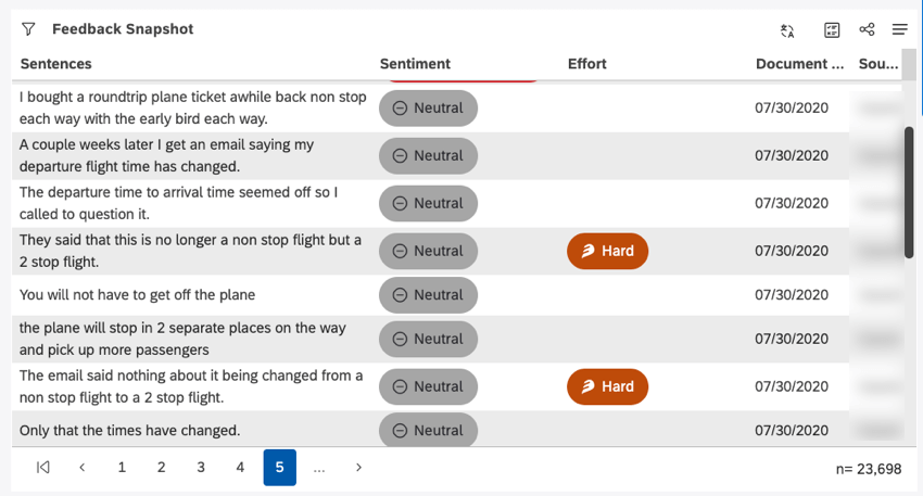 Feedback widget