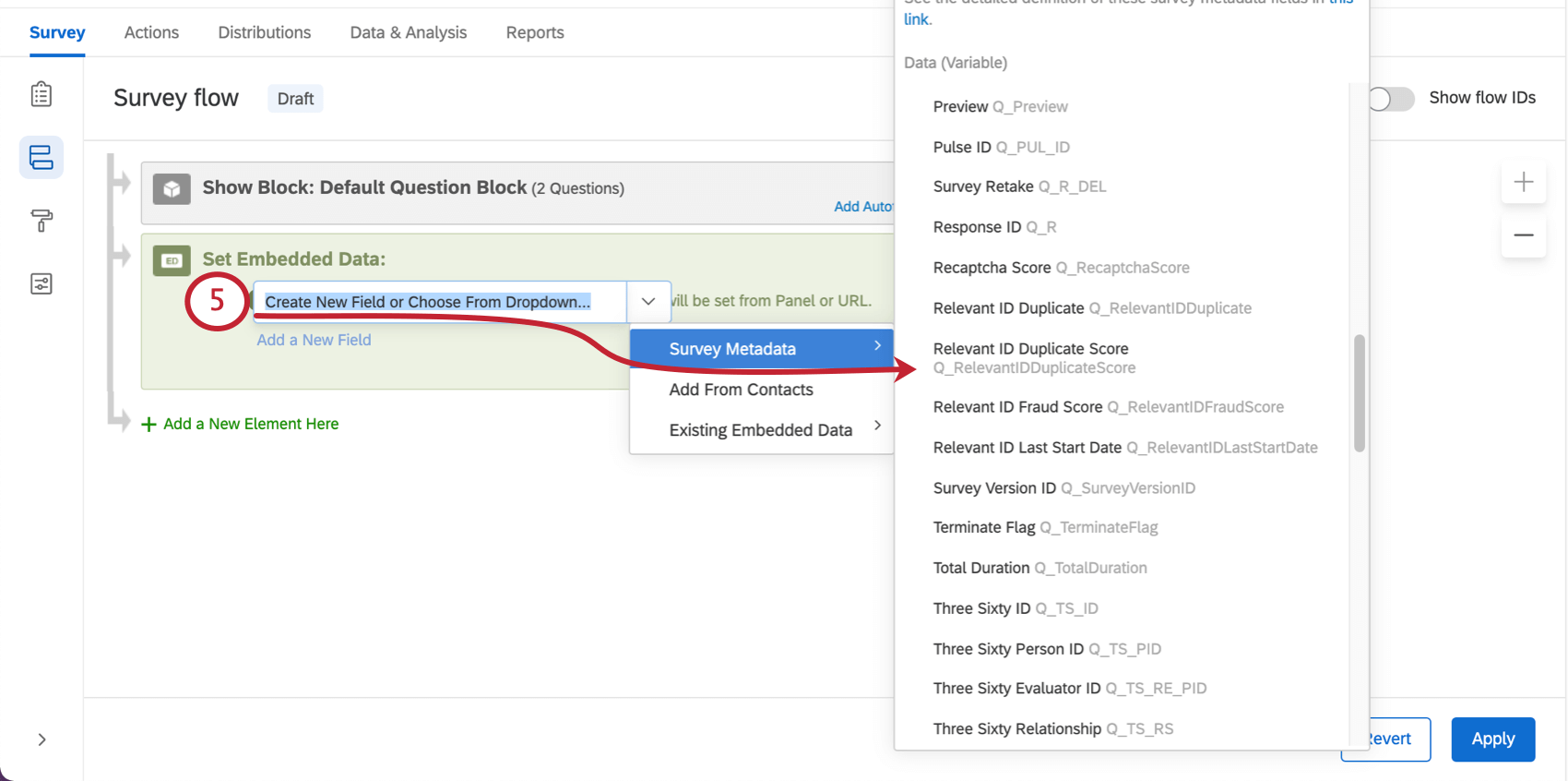 Selecting fields