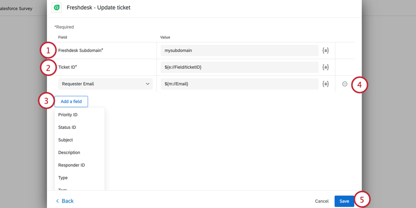 lattività di aggiornamento dei ticket per freshdesk