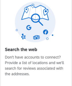Auf der Kachel steht „Im Internet suchen“