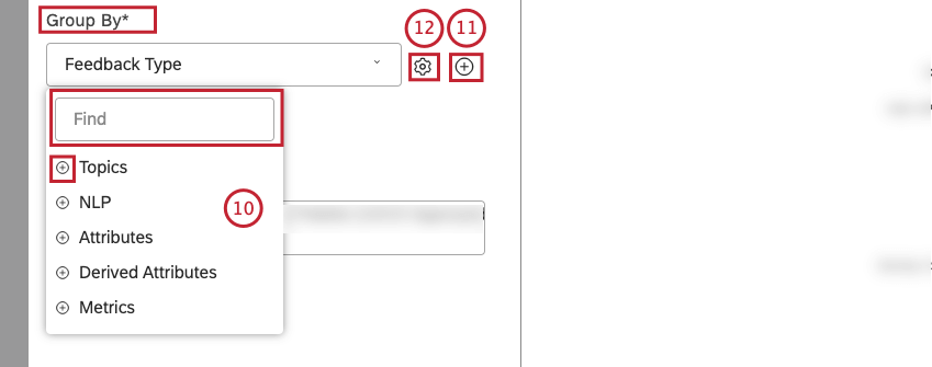 Select the option by which to group data for your report
