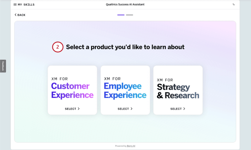 tiles for customer experience, employee experience, and strategy and research