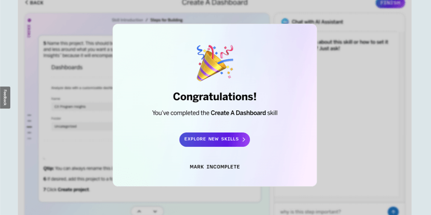 congratulations page