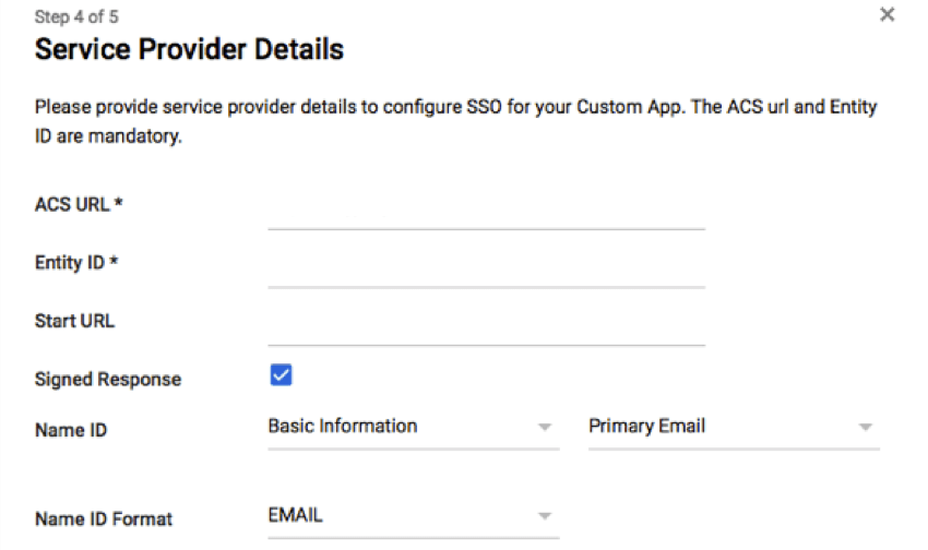 GSuite fields